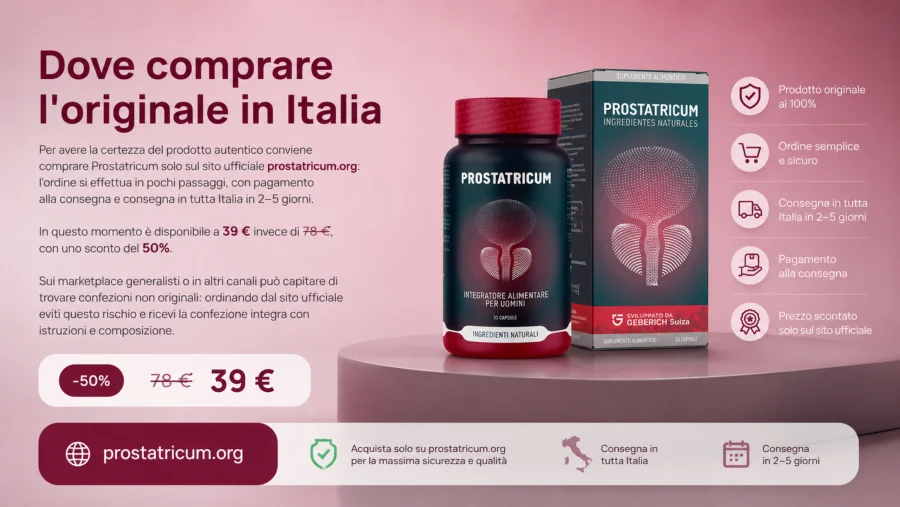 Prostatricum originale in vendita sul sito ufficiale in Italia